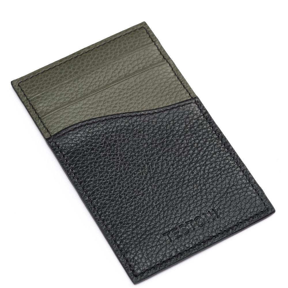 A.Testoni CREDIT CARD CASE GRAINCALF ° Vendita Calda