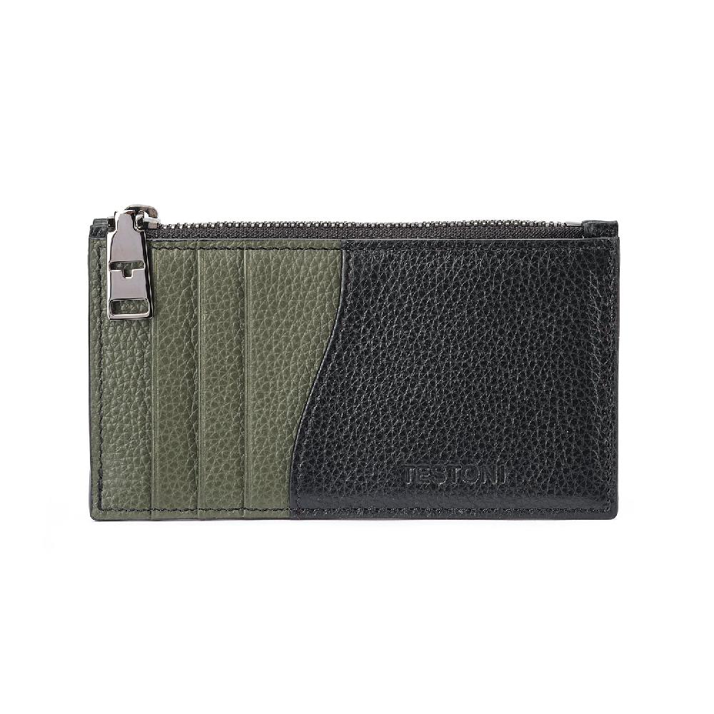 A.Testoni ZIP CREDIT CARD CASE GRAINCALF ° I Più Venduti