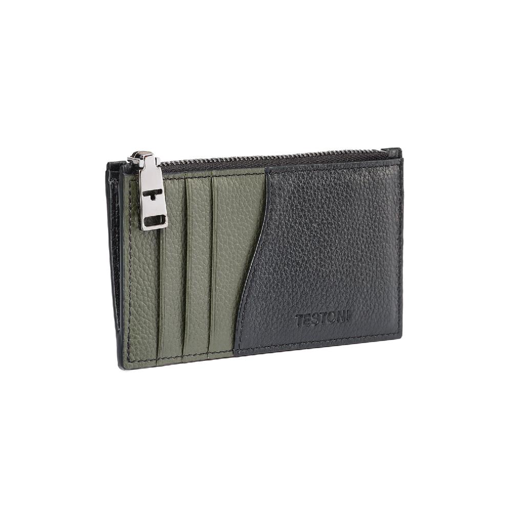A.Testoni ZIP CREDIT CARD CASE GRAINCALF ° I Più Venduti