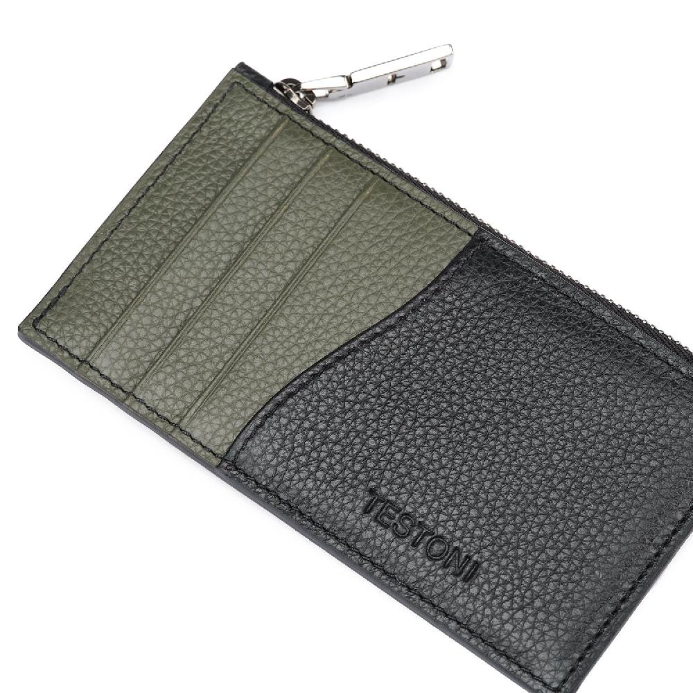 A.Testoni ZIP CREDIT CARD CASE GRAINCALF ° I Più Venduti