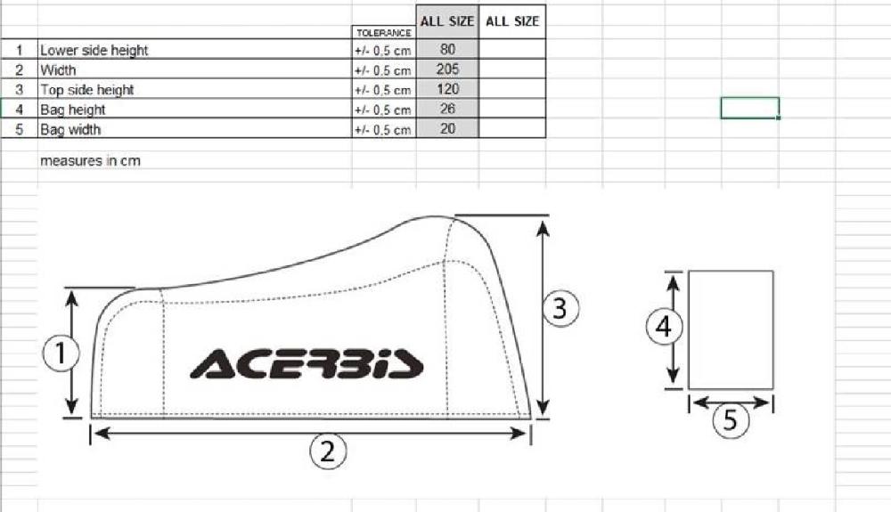 Acerbis MOTORBIKE COVER Consegna Veloce