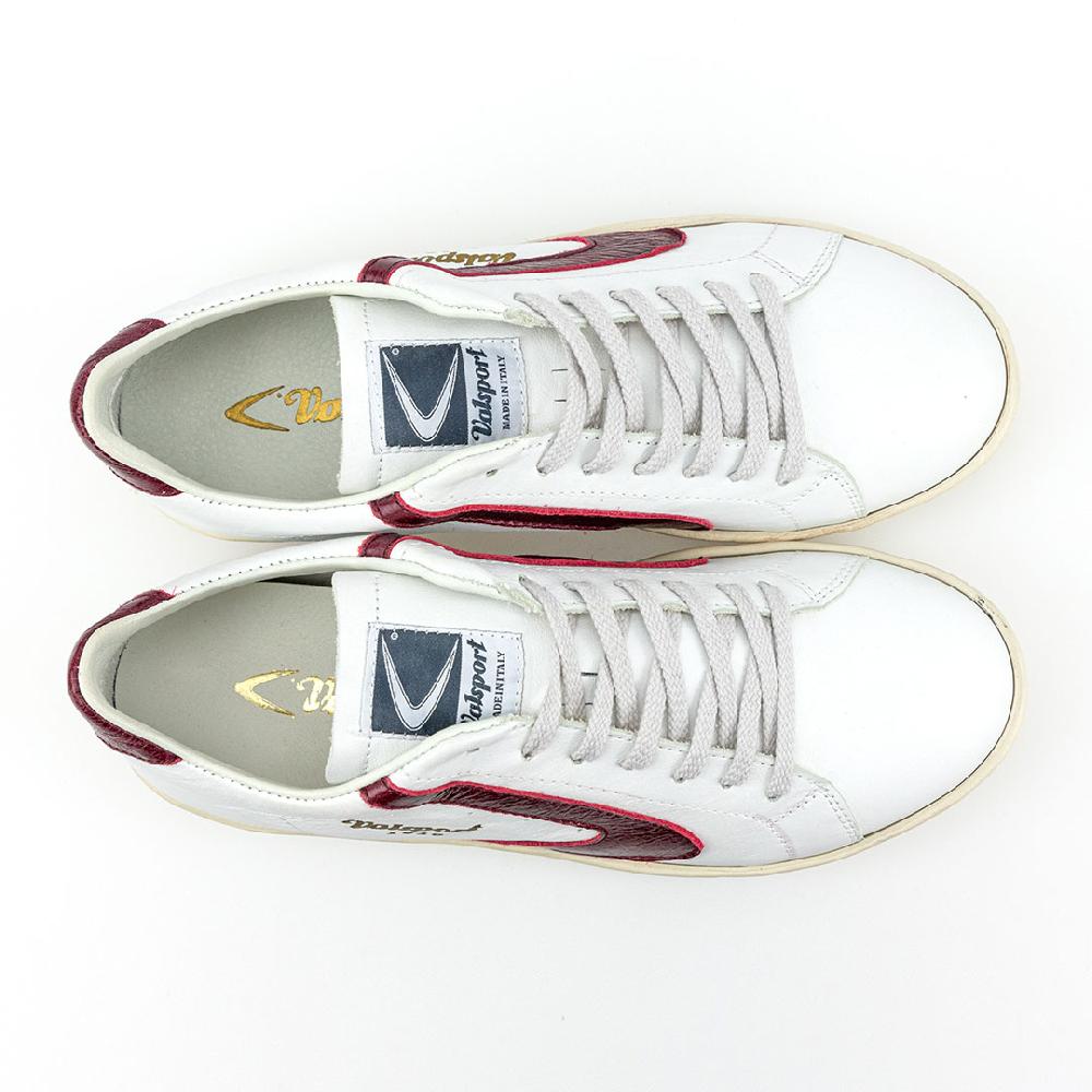 Valsport Tournament Classic Leather Bianco Bordeaux Nuovo