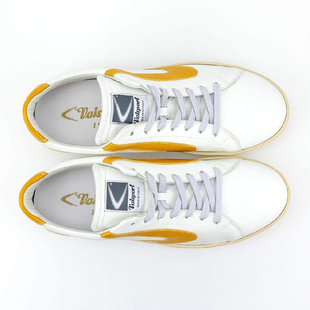 Valsport Tournament Classic Leather Bianco Senape Spedizione Gratuita