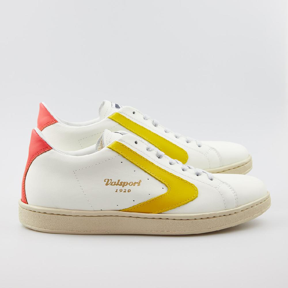 Valsport Tournament Mix Leather Bianco Giallo Vermiglio Affare Del Giorno