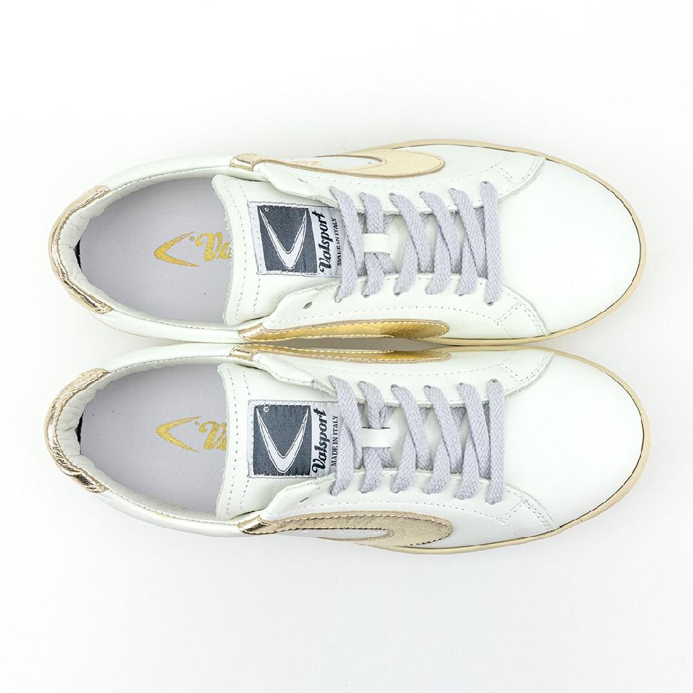 Valsport Tournament Classic Metal Leather Bianco Oro Laminato Qualità