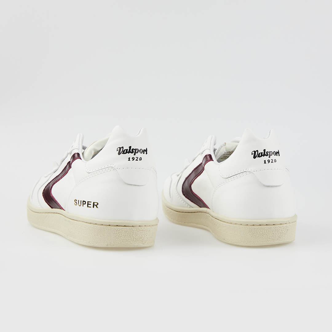 Valsport Super Pelle Bianco Bordeaux Nuova