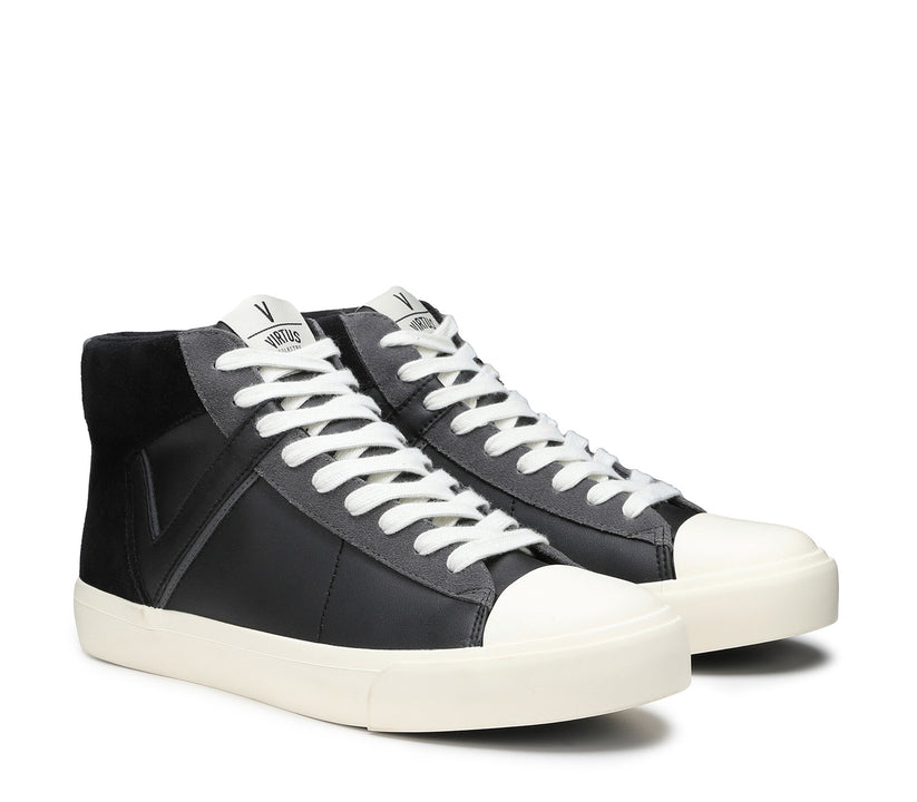 VIRTUS PALESTRE Rubby Mid Leather/suede black Soddisfazione Garantita
