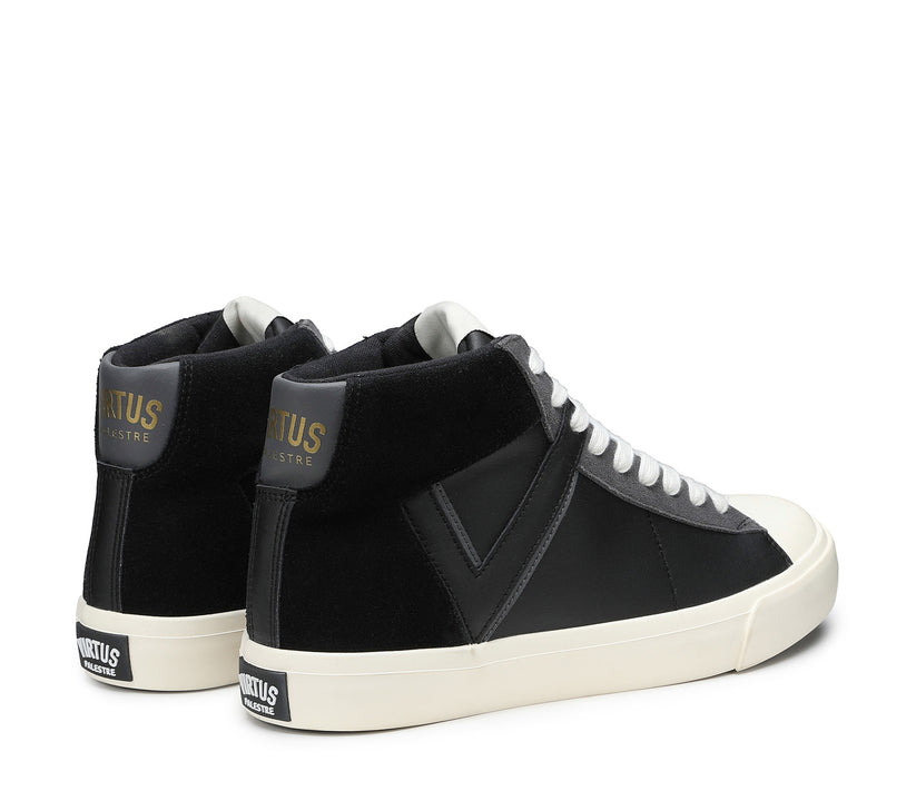 VIRTUS PALESTRE Rubby Mid Leather/suede black Soddisfazione Garantita