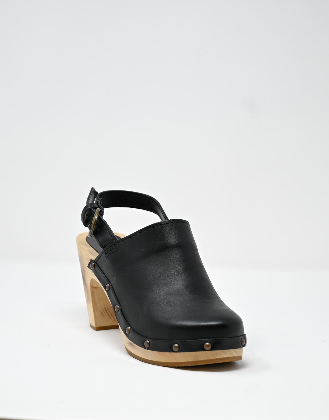Wally Walker zoccolo in pelle nero Olandflex by astorflex Negozi Online