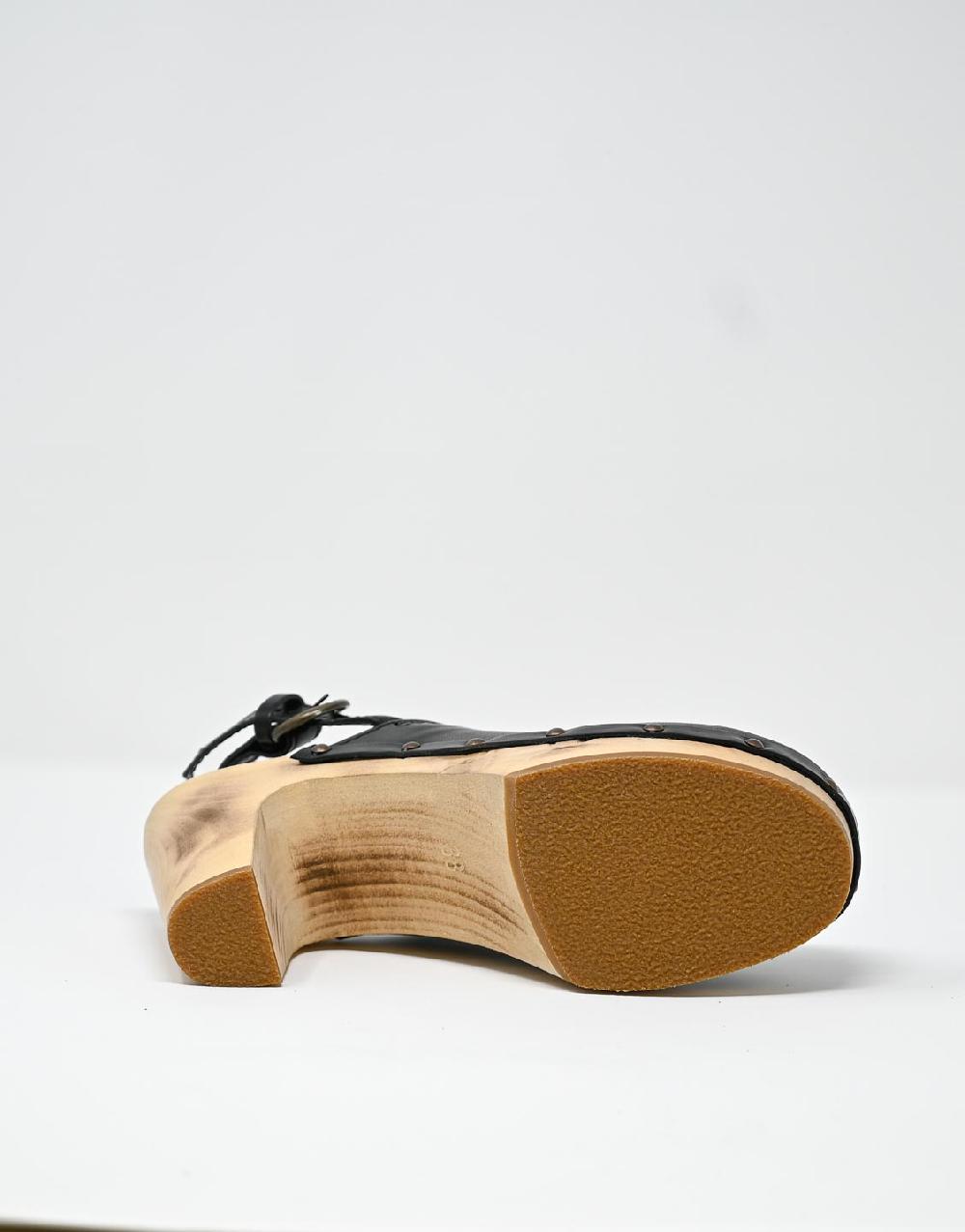 Wally Walker zoccolo in pelle nero Olandflex by astorflex Negozi Online