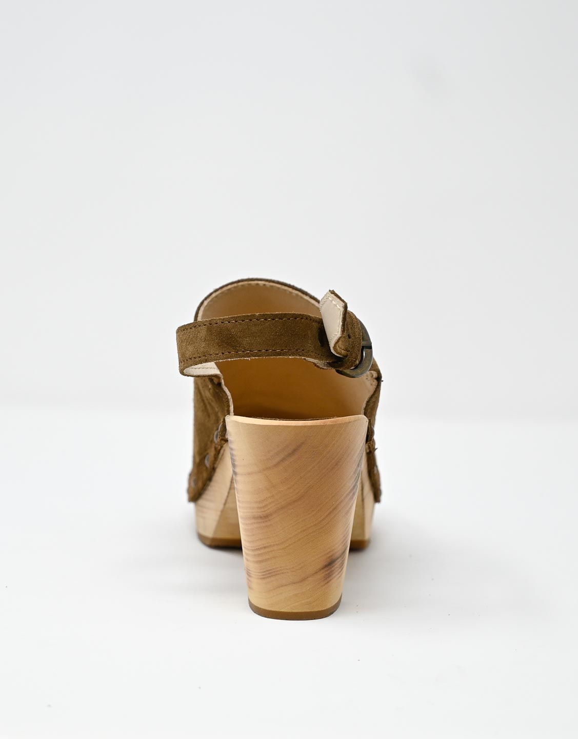Wally Walker zoccolo in pelle scamosciata dark chestnut Olandflex by astorflex Acquista Ora