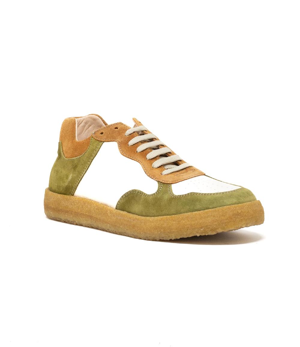 Wally Walker Astorflex – sneaker uomo in pelle e camoscio Tenniflex Assenzio Saldi Di Fabbrica