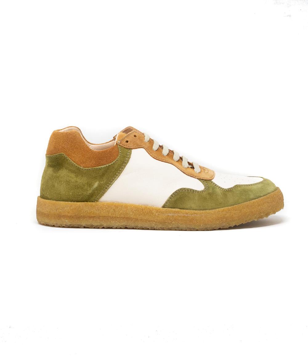 Wally Walker Astorflex – sneaker uomo in pelle e camoscio Tenniflex Assenzio Saldi Di Fabbrica