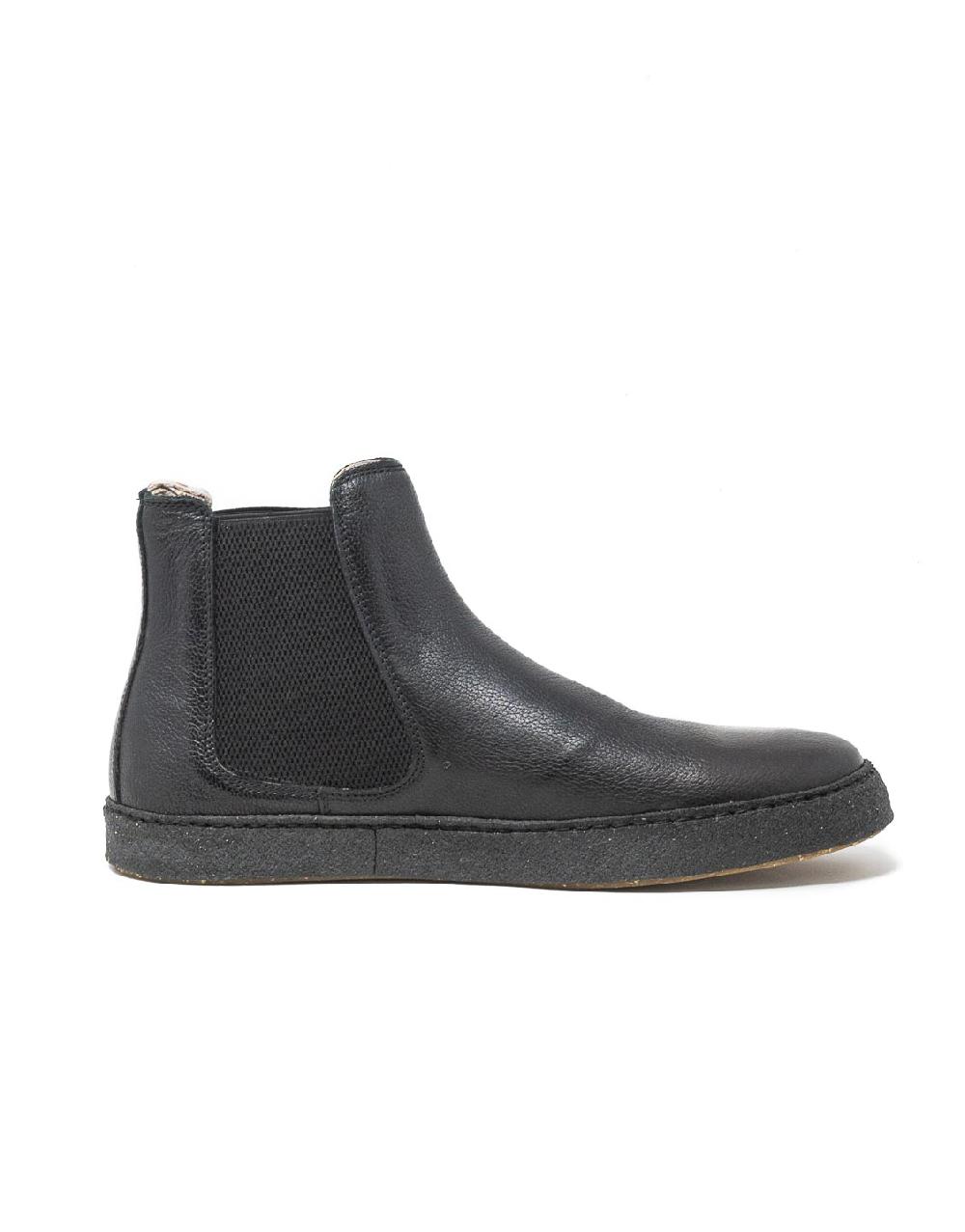 Wally Walker Astorflex – chelsea boot uomo in pelle Rolflex nero Moda