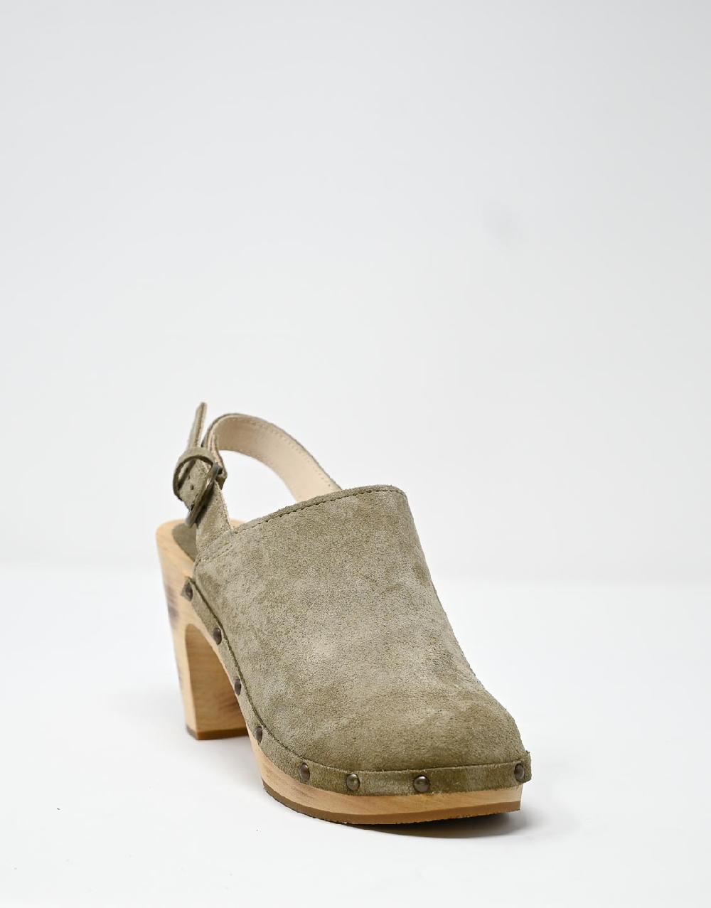 Wally Walker zoccolo in pelle scamosciata stone Olandflex by astorflex Vendita Economica