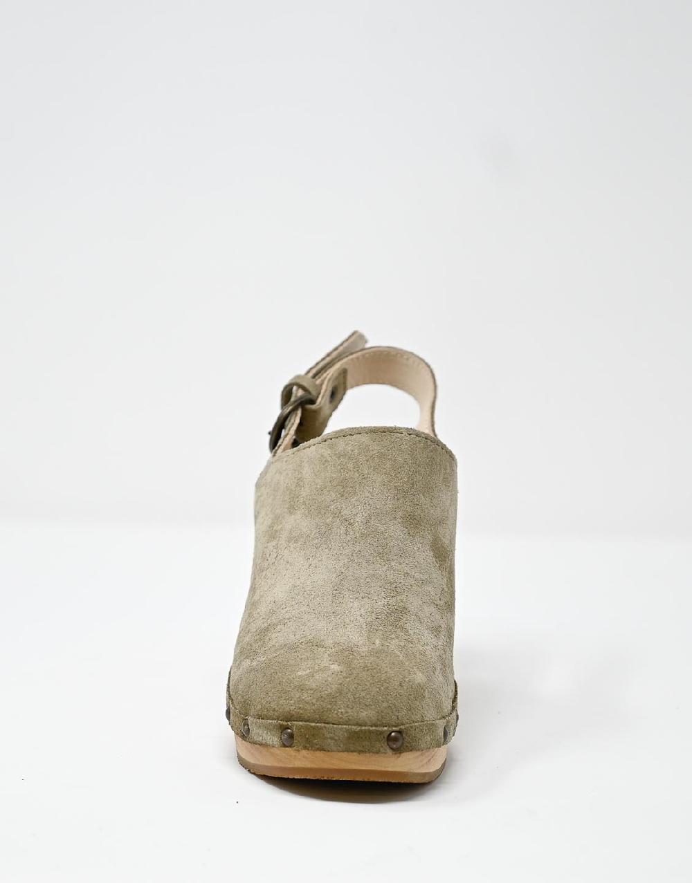 Wally Walker zoccolo in pelle scamosciata stone Olandflex by astorflex Vendita Economica