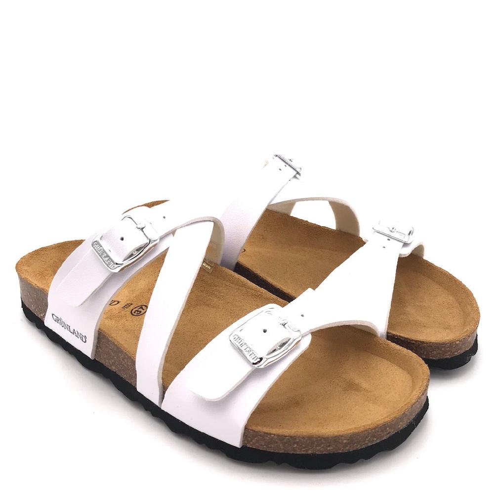 Zulian Calzature Ciabatta Sara fascia incrociata bianca Novità