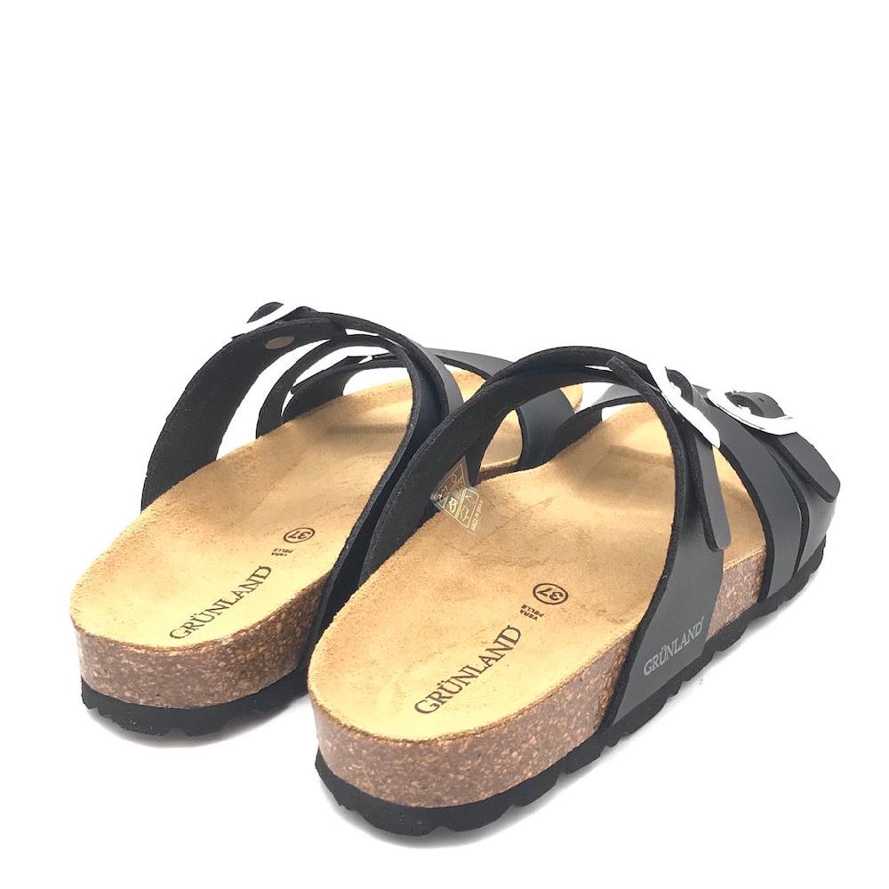 Zulian Calzature Ciabatta Sara fascia incrociata nera Saldi