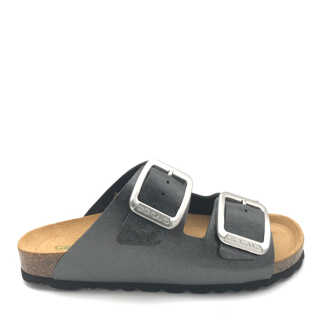 Zulian Calzature Ciabatta Sara doppia fibbia nero Hotsell