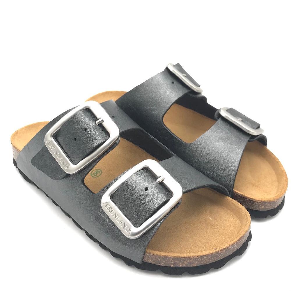 Zulian Calzature Ciabatta Sara doppia fibbia nero Hotsell