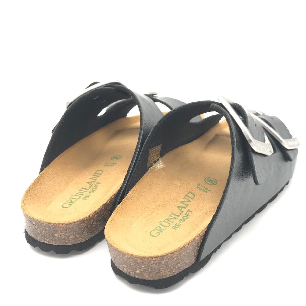 Zulian Calzature Ciabatta Sara doppia fibbia nero Hotsell