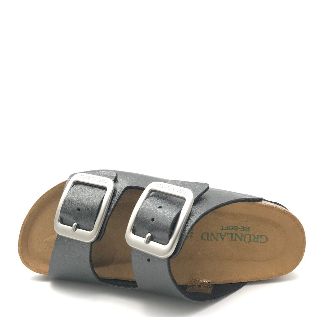 Zulian Calzature Ciabatta Sara doppia fibbia nero Hotsell