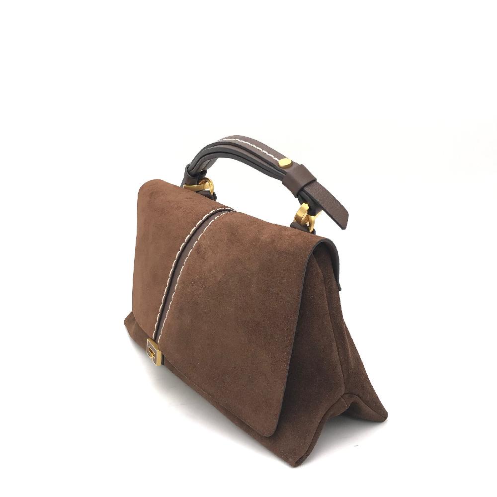Zulian Calzature Borsa Kendall small camoscio marrone Negozio