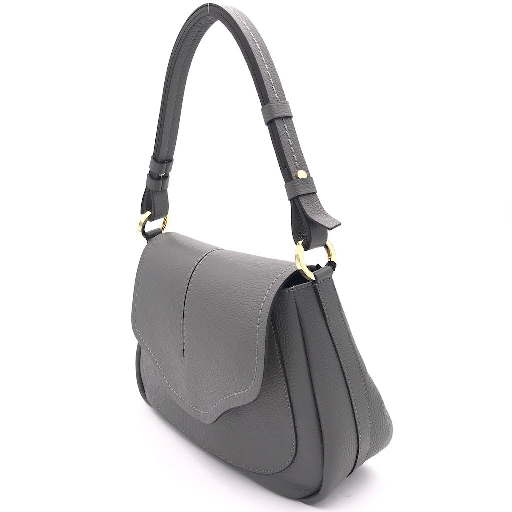 Zulian Calzature Borsa Cecilia large asfalto Italy