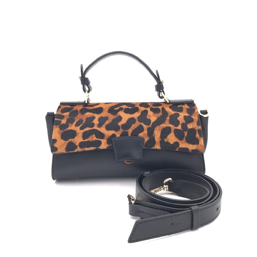 Zulian Calzature Borsa Beth leo nera Italia