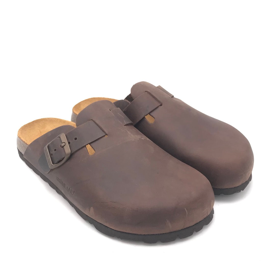 Zulian Calzature Ciabatta chiusa Bobo mogano Nuovo