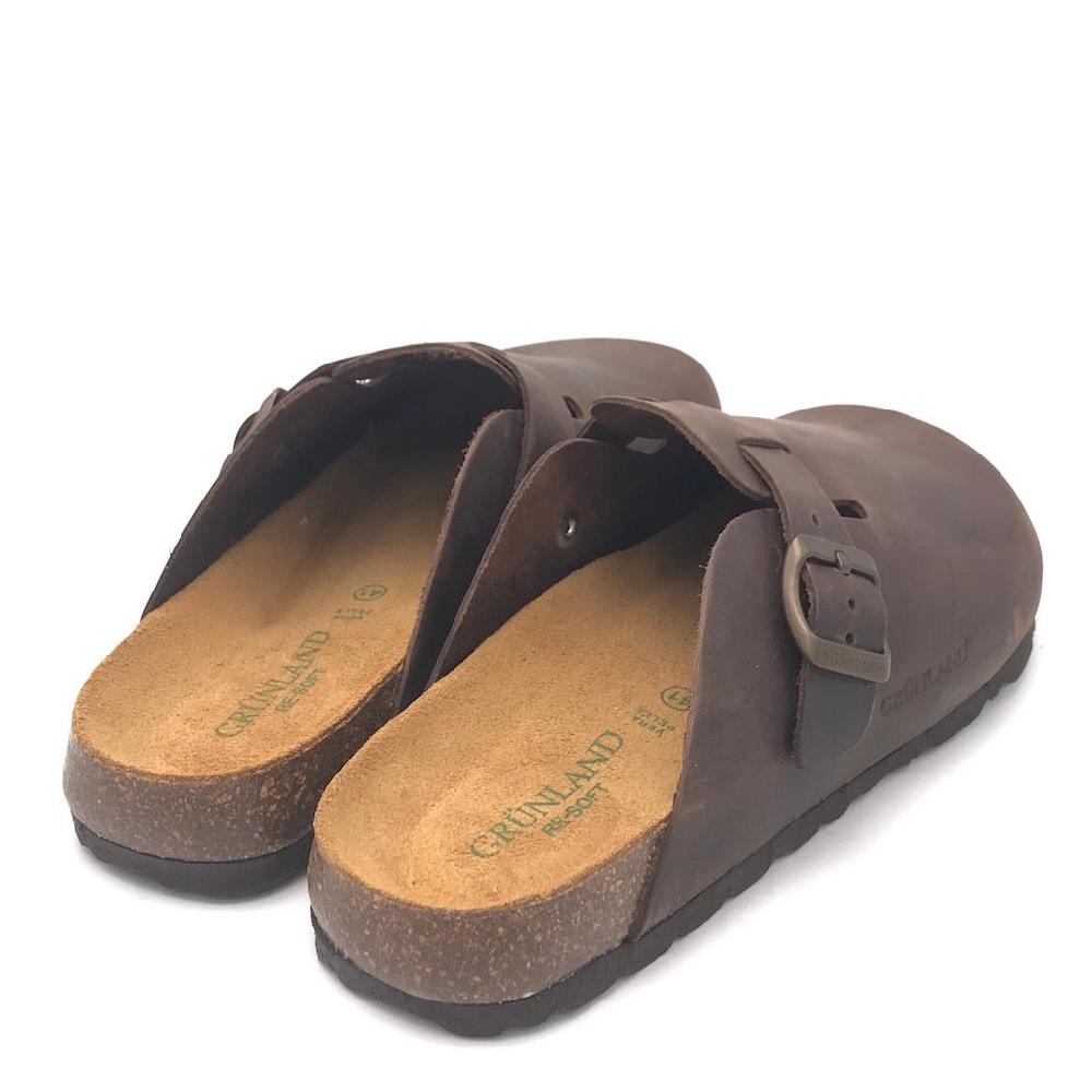 Zulian Calzature Ciabatta chiusa Bobo mogano Nuovo
