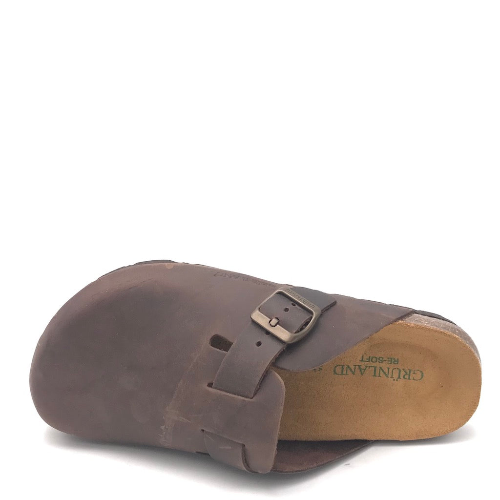 Zulian Calzature Ciabatta chiusa Bobo mogano Nuovo