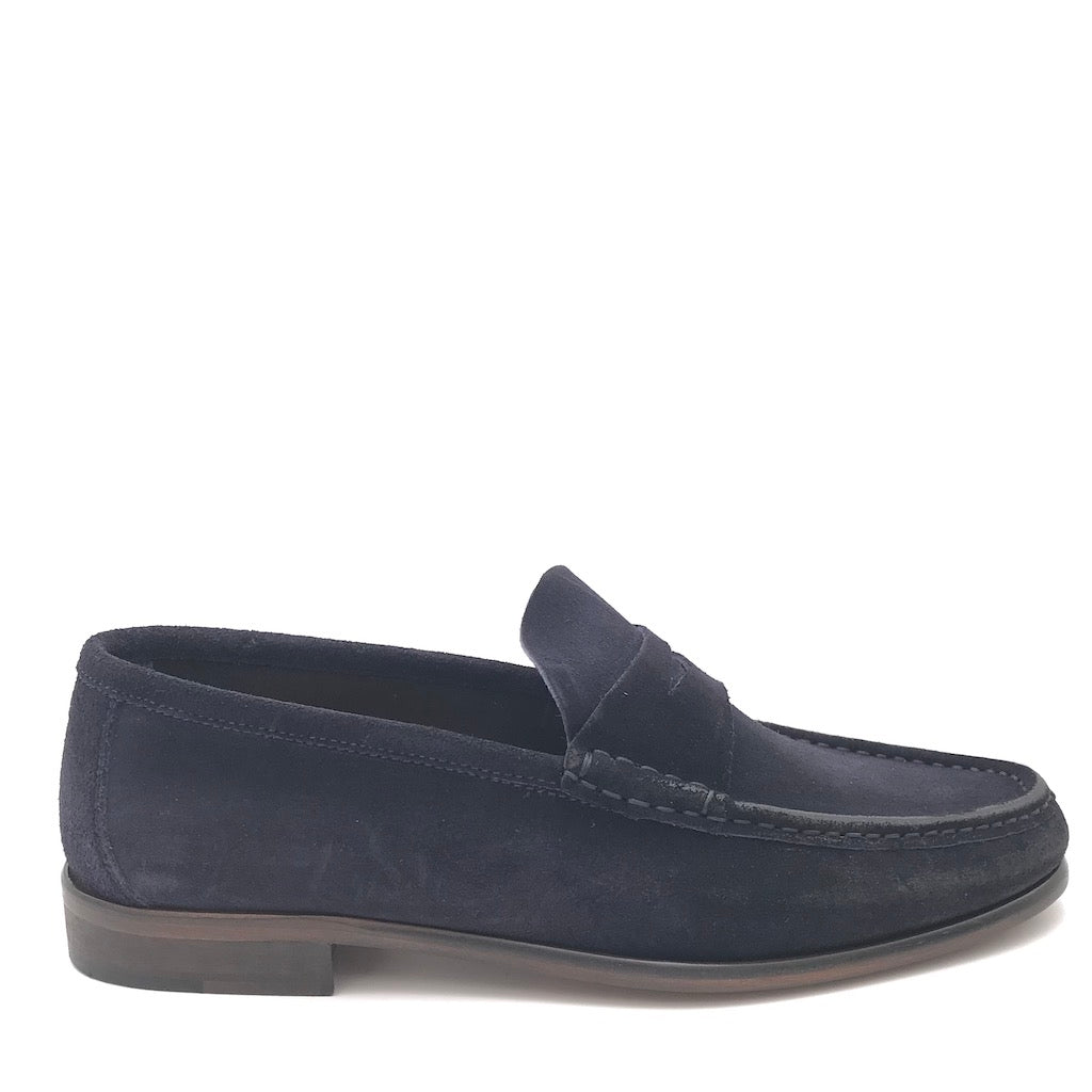 Zulian Calzature Mocassino in velour blu Qualità