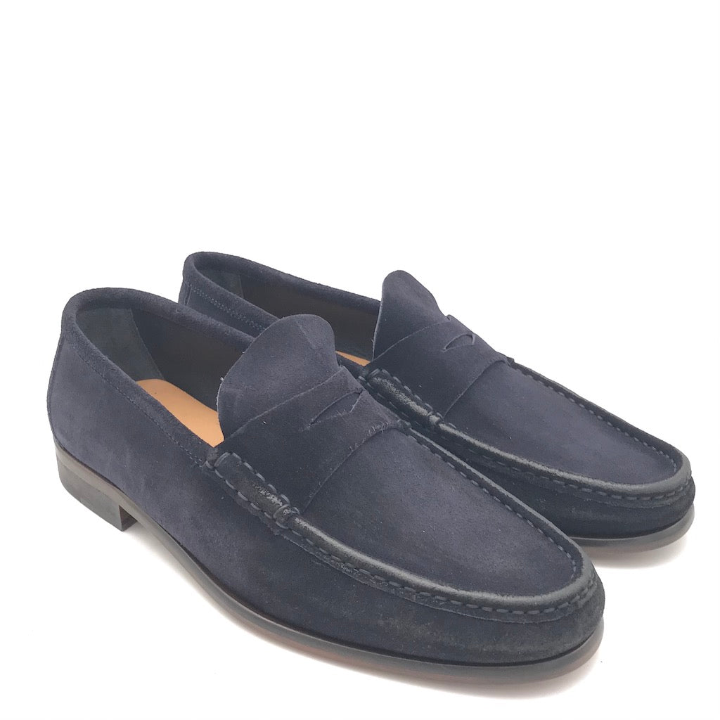 Zulian Calzature Mocassino in velour blu Qualità