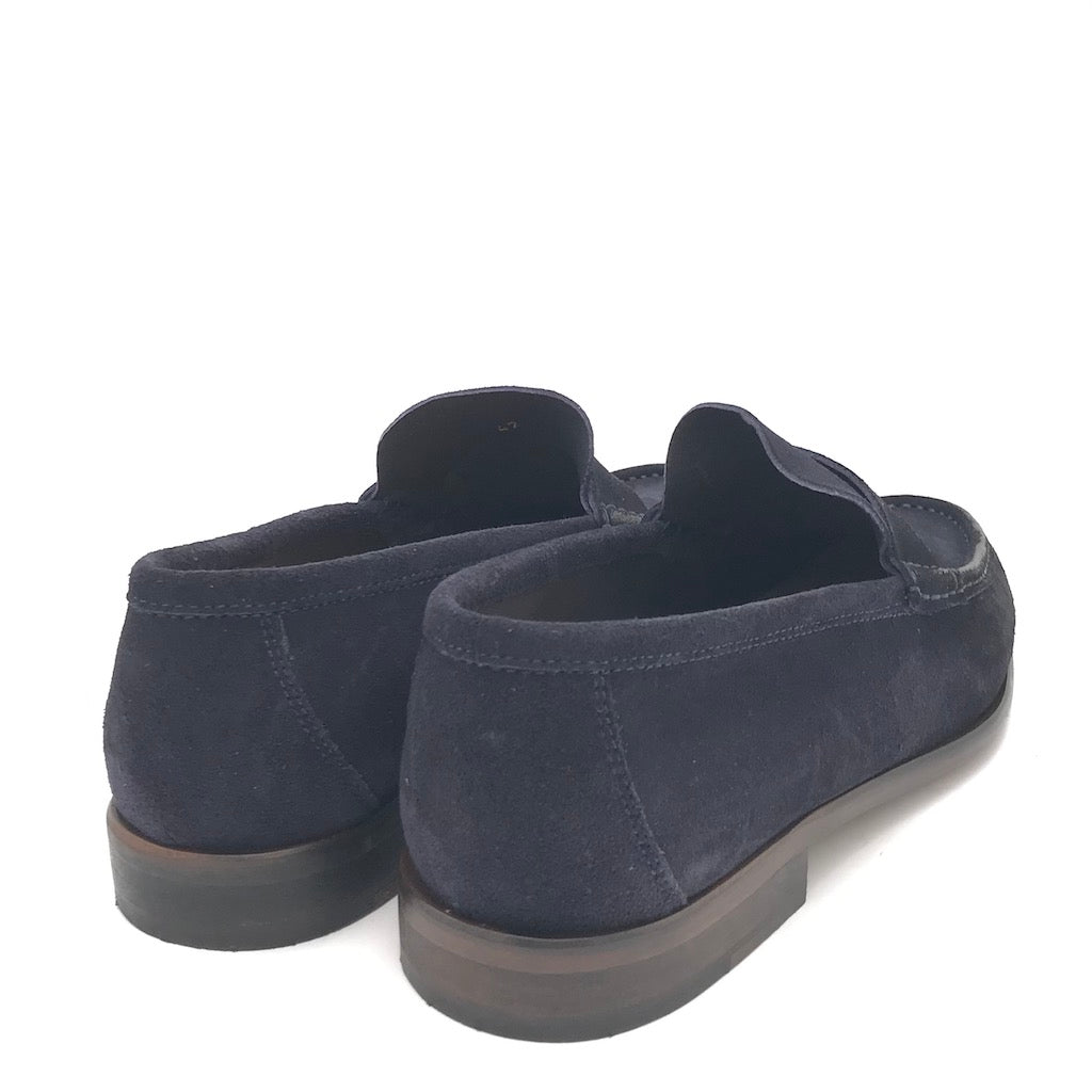 Zulian Calzature Mocassino in velour blu Qualità