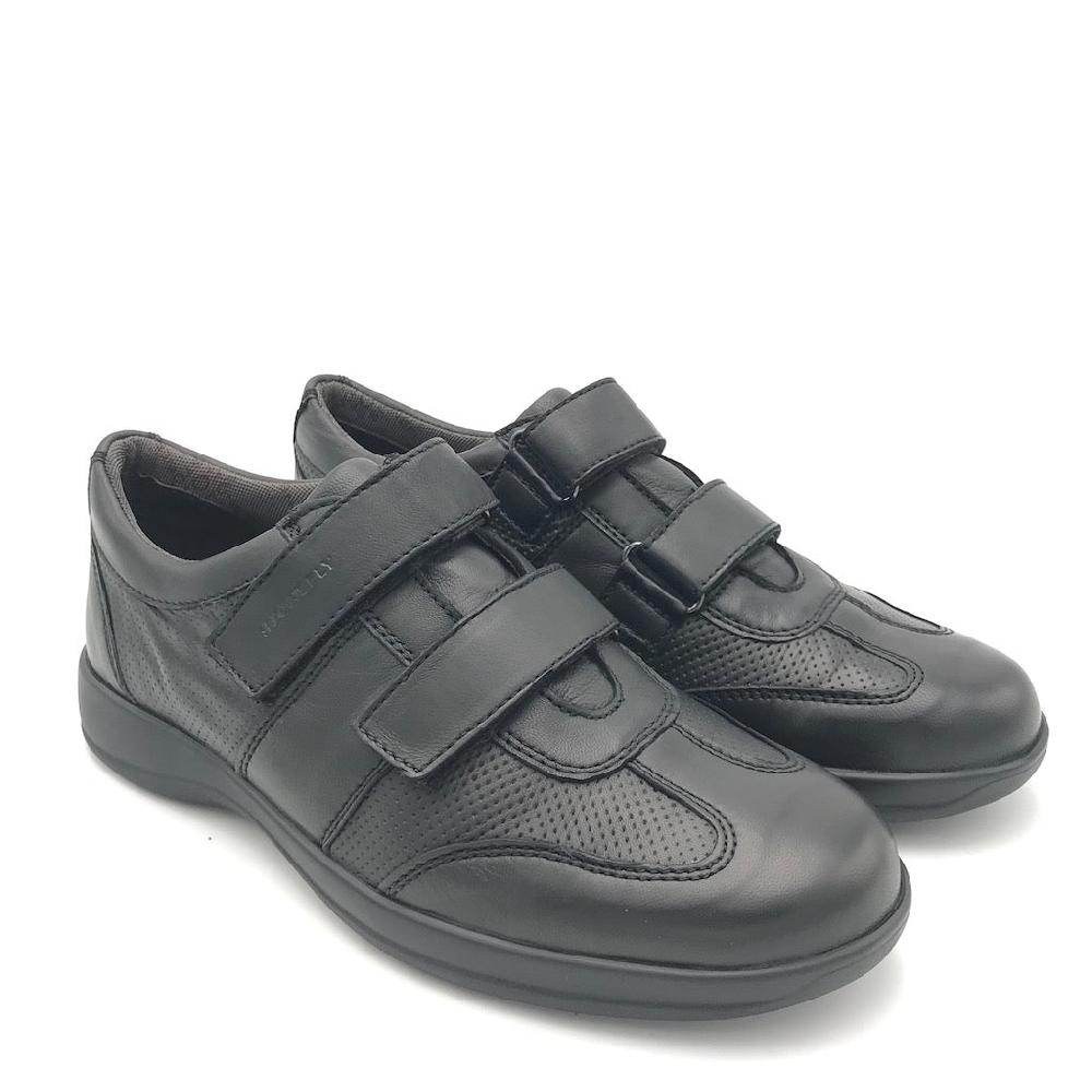 Zulian Calzature Scarpa strappo Season in nappa nera Vendita