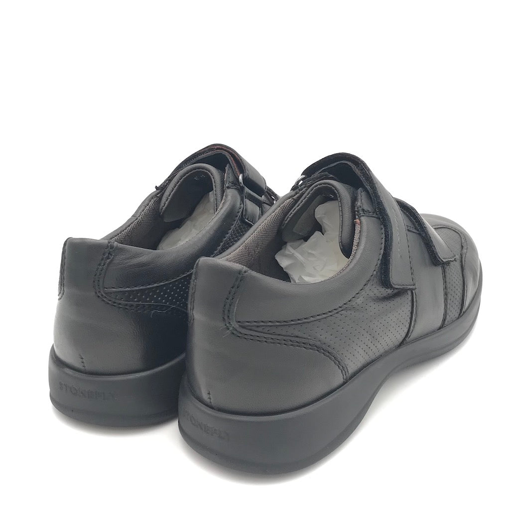 Zulian Calzature Scarpa strappo Season in nappa nera Vendita