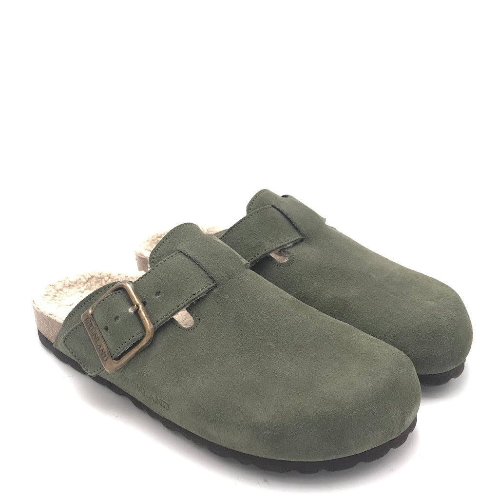 Zulian Calzature Ciabatta Sara shearling oliva Affare Del Giorno