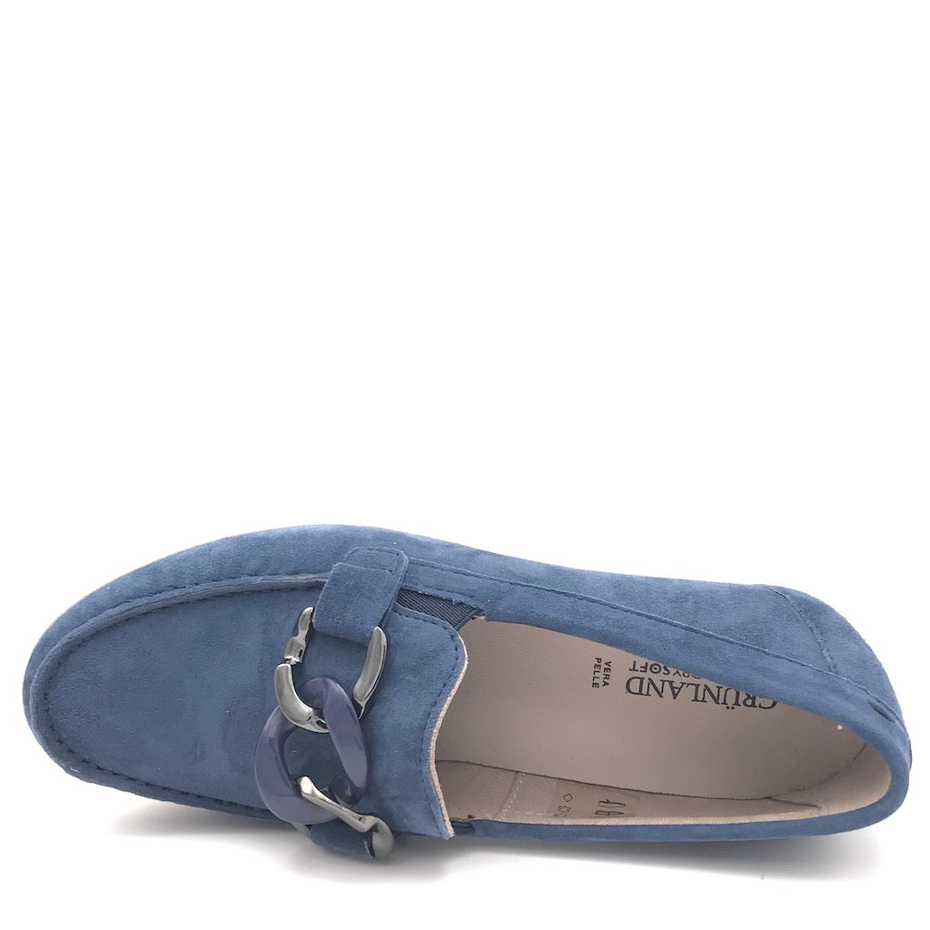 Zulian Calzature Mocassino Tafa blu Sconto