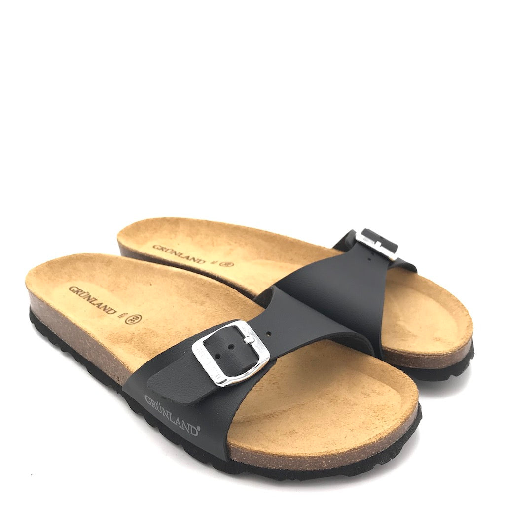 Zulian Calzature Ciabatta Sara fascia nera Outlet