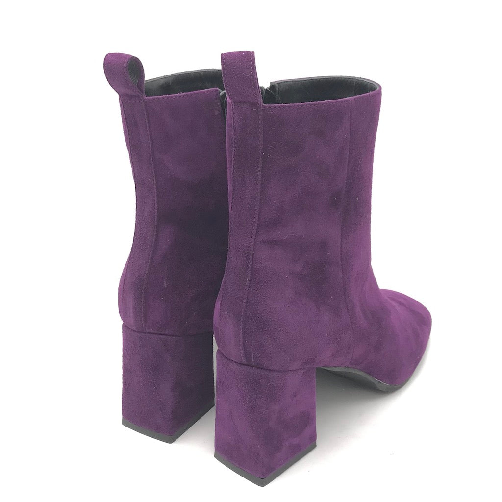 Zulian Calzature Tronchetto camoscio viola In Linea