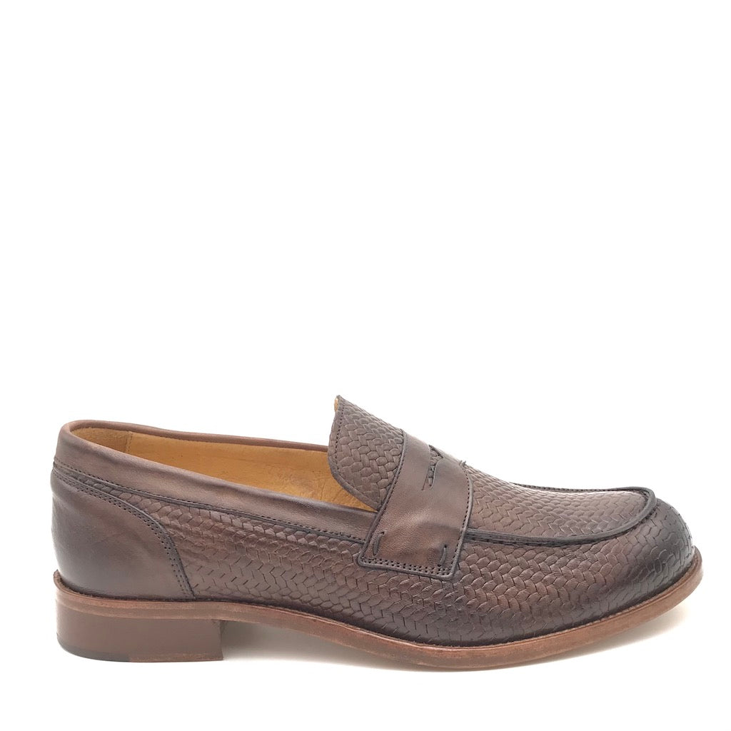 Zulian Calzature Mocassino intrecciato fango Qualità Garantita