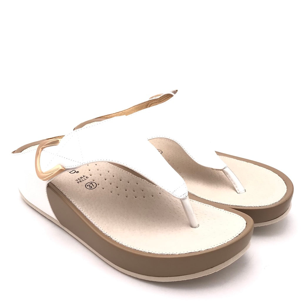 Zulian Calzature Ciabatta infradito Dira bianca Fino Al -60%