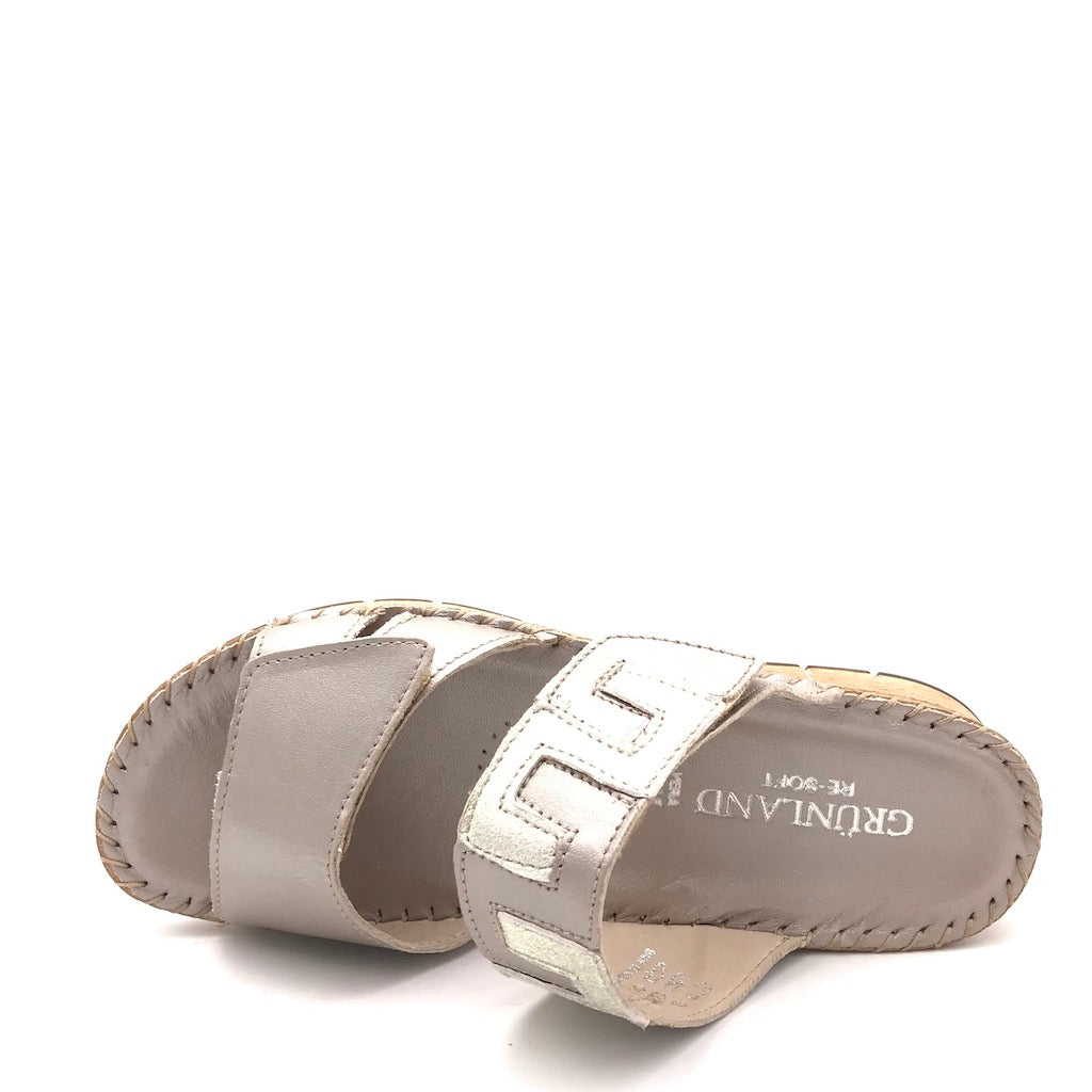 Zulian Calzature Ciabatta Palo platino Affare Del Giorno