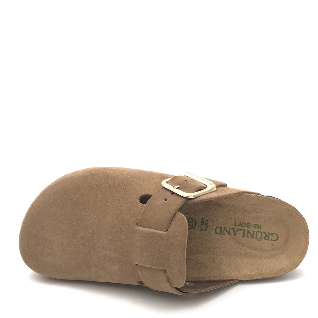 Zulian Calzature Ciabatta chiusa Sara tortora Prezzo Ridotto