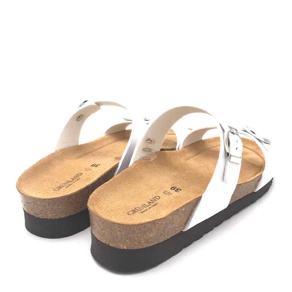 Zulian Calzature Ciabatta Hola doppia fibbia perla Sconto