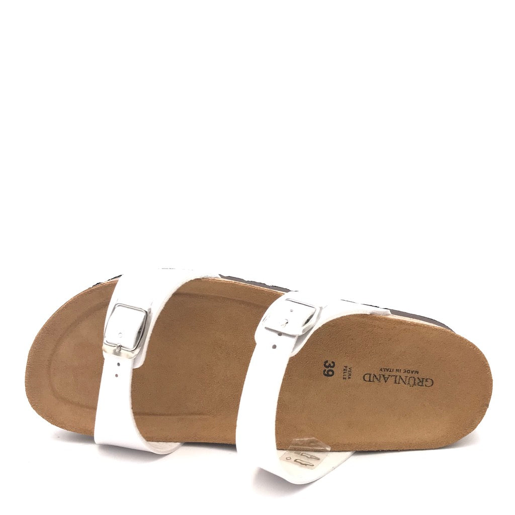Zulian Calzature Ciabatta Hola doppia fibbia perla Sconto