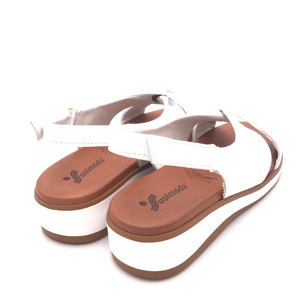 Zulian Calzature Sandalo bianco Outlet