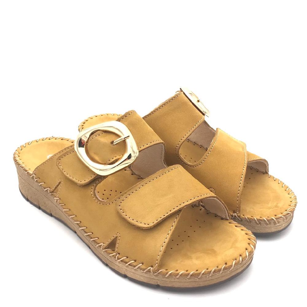 Zulian Calzature Ciabatta Palo ocra Saldi