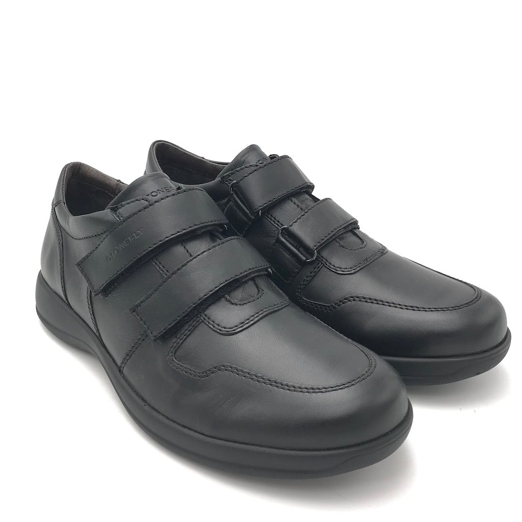 Zulian Calzature Scarpa strappo Season in nappa nera Nuova
